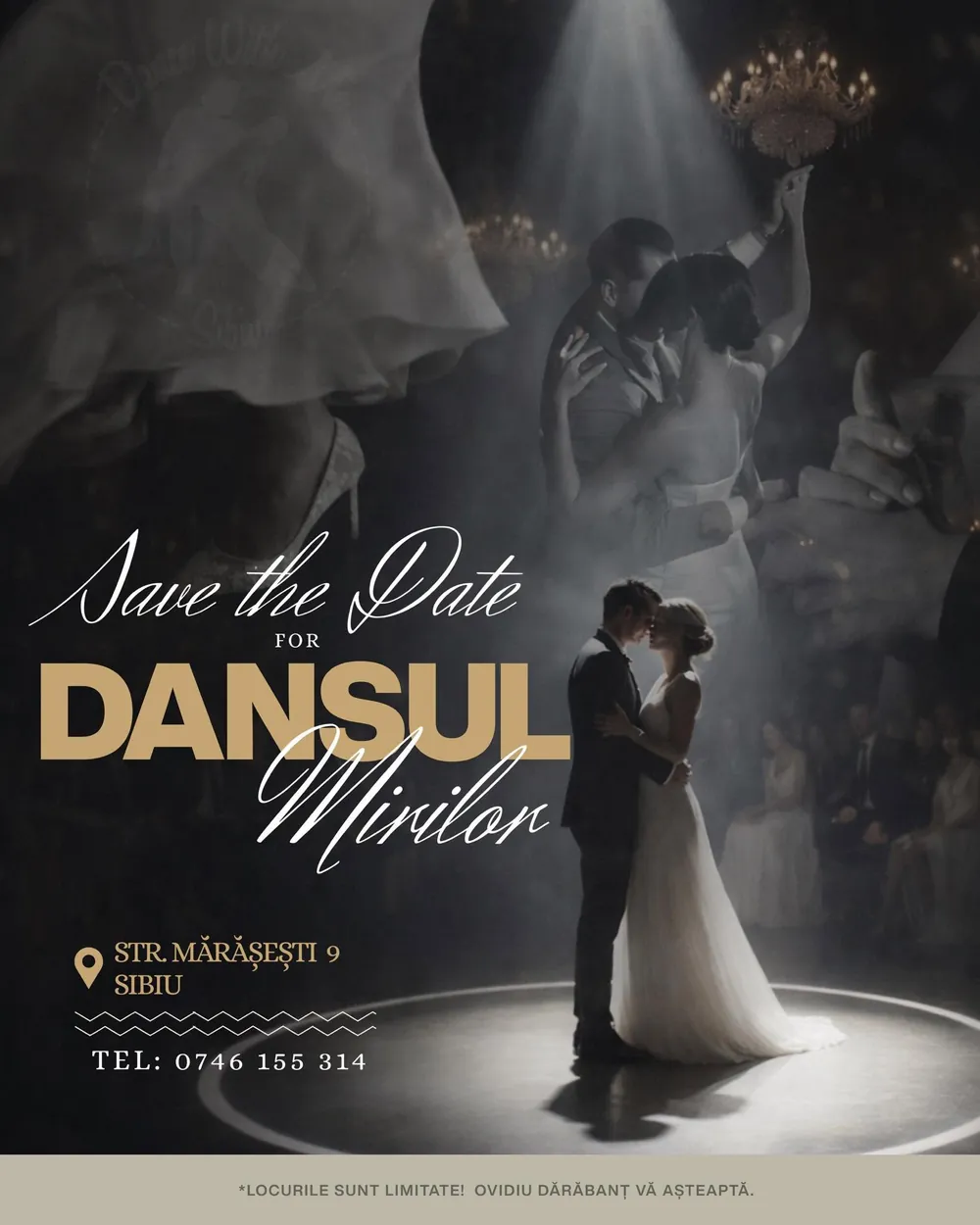 Save the date — dansul mirilor la Dance With Me Sibiu